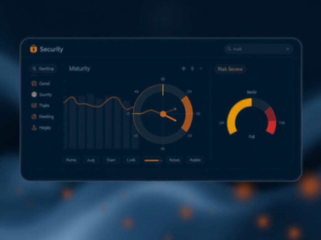 PingCastle report showing maturity radar and risk score gauges